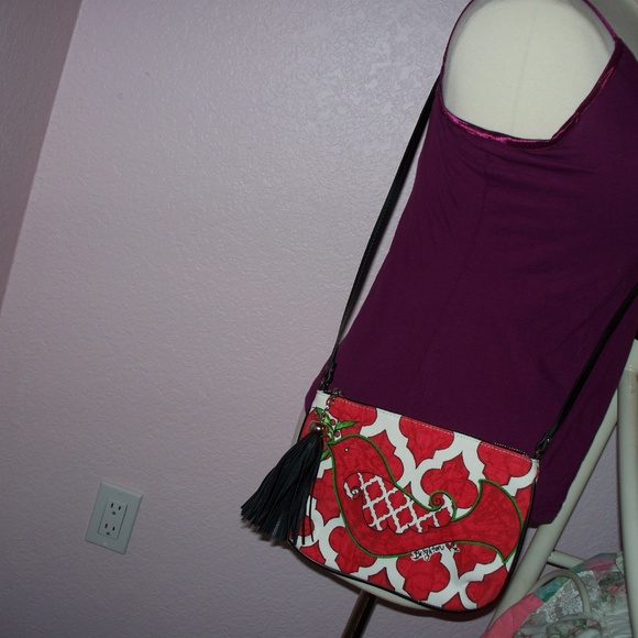 Brighton Red and White Crossbody bag - Picture 4 of 4